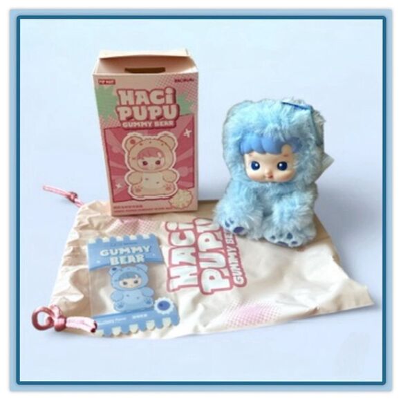 Haci Pupu Gummy Bear Series Vinyl Plush Pendant Blueberry - Picture 14 of 16